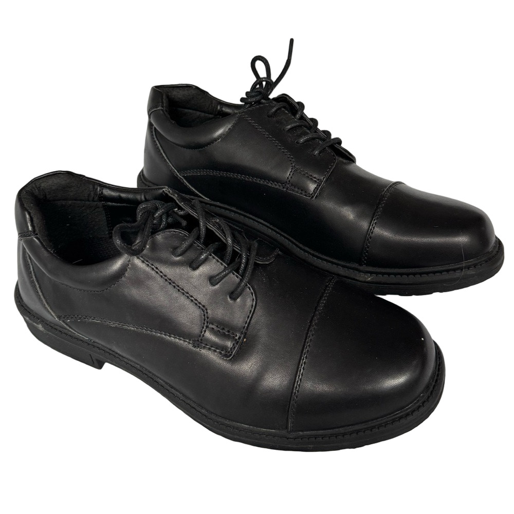 Classic Black Men's Dress Shoes Memory Foam Formalwear Wedding Graduation Sz 10